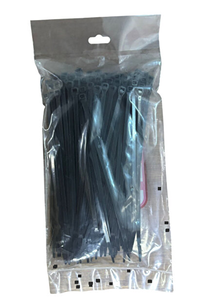 Pemsan Kablo Bağı Cırt Kelepçe 4.8x200 mm Siyah 100 Adet Fiyatıdır
