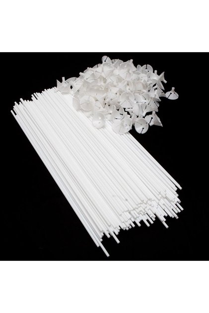 100 Pieces of Balloon Skewers, White