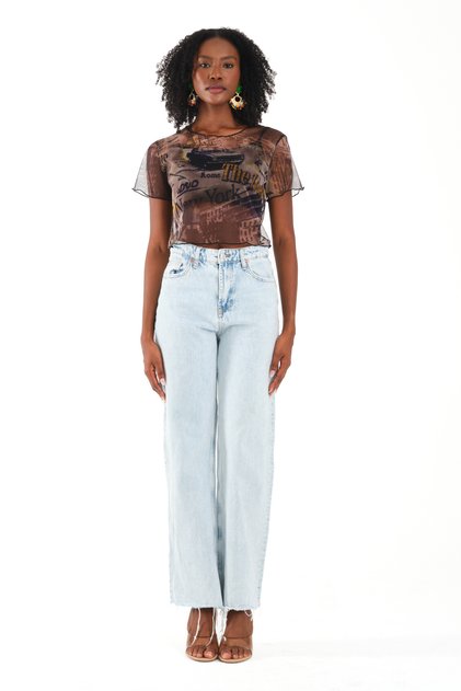 Ruffle Detailed Crop