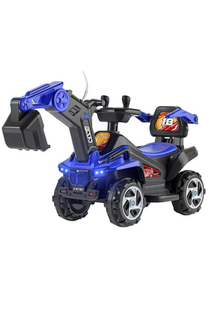 Excavator Pentru Copii, Electric, Cupa Mobila, Albastru,