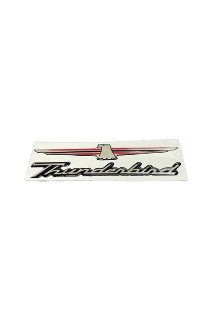 Thunderbird Lettering Red Bird Drop Sticker