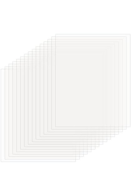 مجموعة من 15 لوح أكريليك شفاف، مقاس 20×25 سم، سماكة 0.5 مم