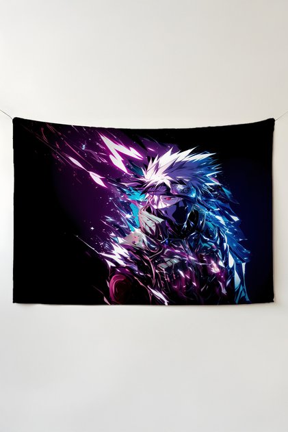 Naruto Horizontal Wall Covering – Anime-Themed Quality Fabric, Room Decor Tapestry Wall Carpet