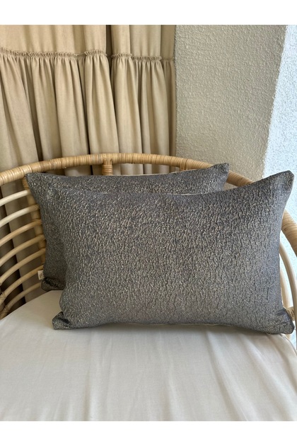 2-Pack Blue Gold Detailed Living Room Throw Pillow Cover Pattern5
