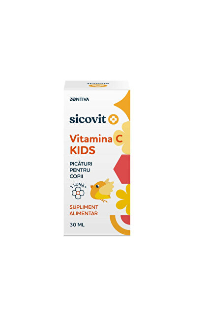 Σταγόνες Sicovit για παιδιά με βιταμίνη C, 30 ml, Zentiva