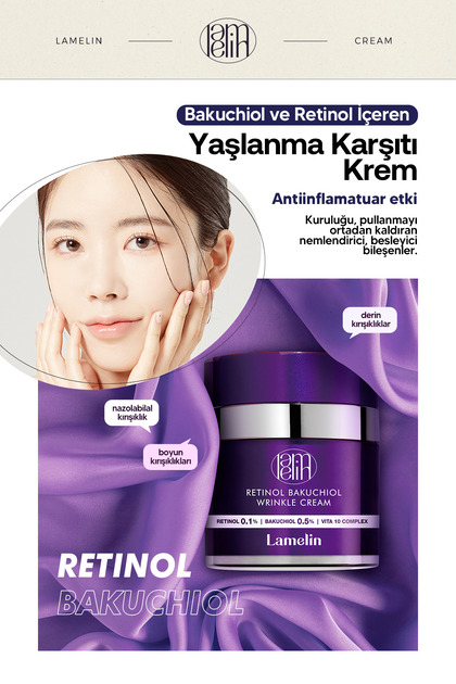 Lamelin Cream & Serum Retinol Bakuchiol Krem ve Serum Bakım Seti