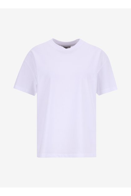 Bisiklet Yaka Düz Beyaz Kadın T-Shirt PBF5WL-TST9524