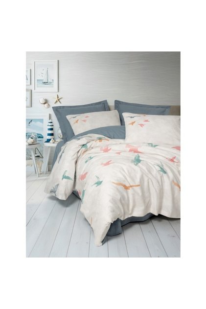 Maritime Single Duvet Cover Set Kaija Blue