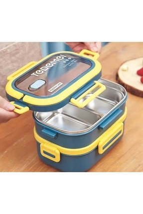 MONET Vagonlife Çift Kat Paslanmaz Yemek Kabı Saklama Kabı Gıda