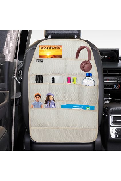 Eva Series Seat Back Organizer In-Car Organizer Beige