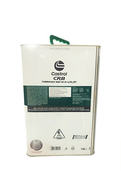 ちゃー　No.15 No.T4 Castrol Crb Turbomax 15w40 Ci-e4/e7 16 kg Fiyatı, Yorumları - Trendyol