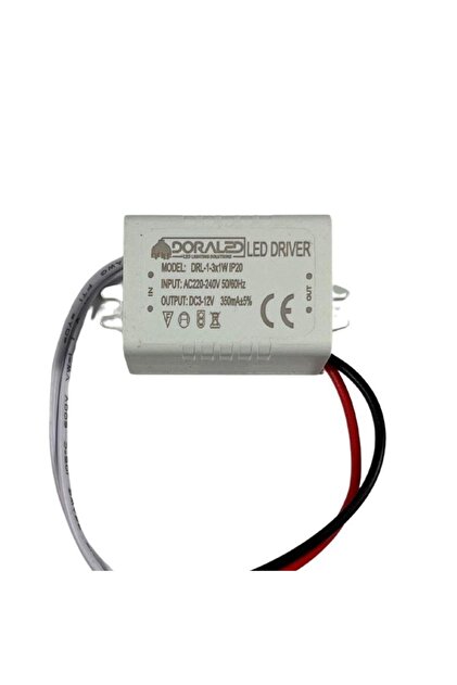 DORA LED 1-3X1W 350Ma 3-12V Power Led Driver IP20 Power Led Sürücü