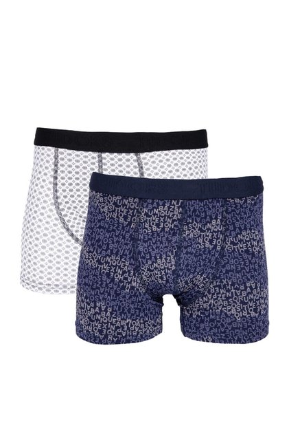 Erkek 2'li Pamuk Likralı Premium Seri Esnek Kumaş Boxer