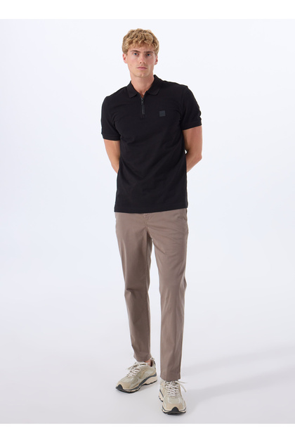 Kahve Erkek Normal Bel Tapered Fit Chino Pantolon Chino-Tapered