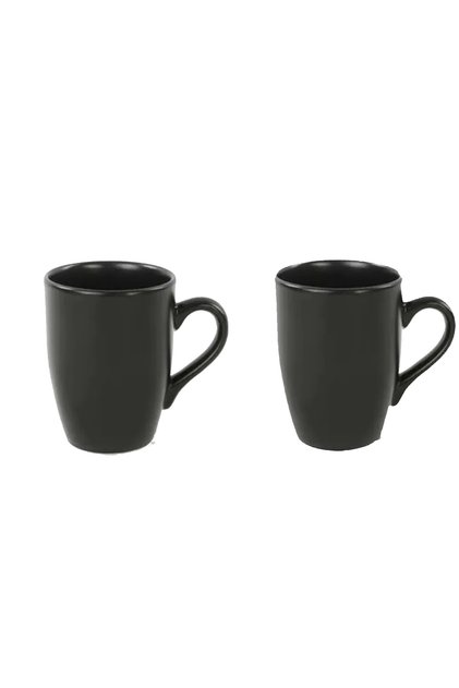 Keramika Mat Siyah Bulut Kupa 9 Cm 2 Adet