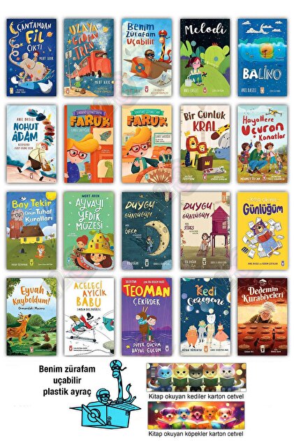 2. 3. 4. Sınıf Okuma Hikaye Kitapları Seti 20 Kitap - Faruk Uzaya Giden Tren Çantamdan Fil Melodi ..