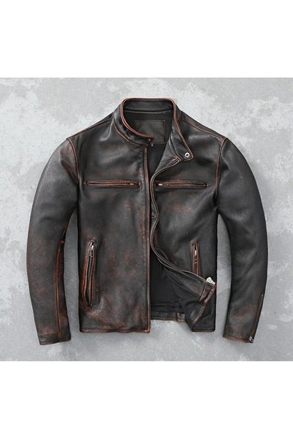 Antique Waxed Jacket Genuine Leather