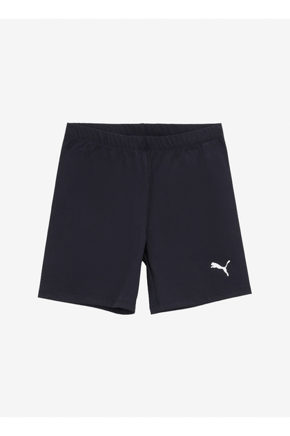 60677301 Volleyball Match Tight L Black Elastic Waist Slim Fit Plain Women's Shorts