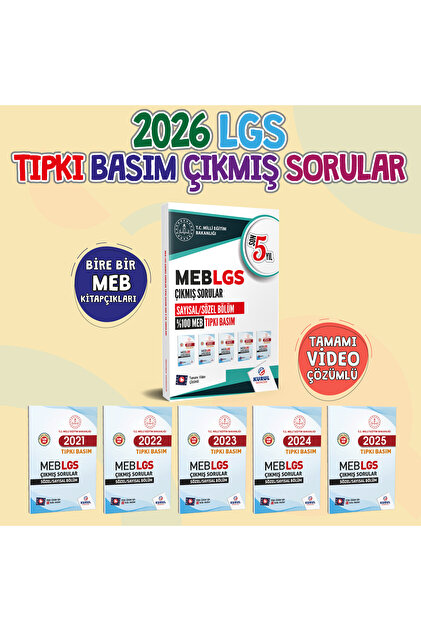 Kurul Yayıncılık 2026 8.Sınıf MEB LGS Çıkmış Sorular Son 5 Yıl