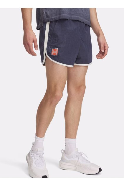 1389831-044 UA RUN 96 SHORTS Gri Loose Fit Erkek Şort