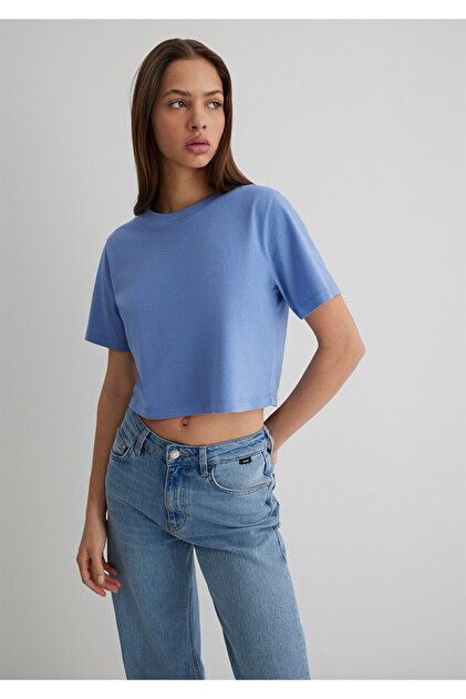 Mavi Crop Basic Tişört Crop / Kısa Kesim 1613072-70854 - Fiyatı