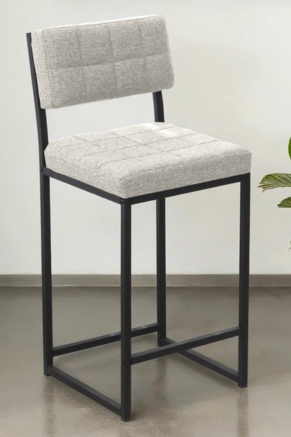 Bar Sandalyesi Ada Mutfak Sandalyesi Bar Taburesi Mutfak Sandalyesi 65 Cm - Krem