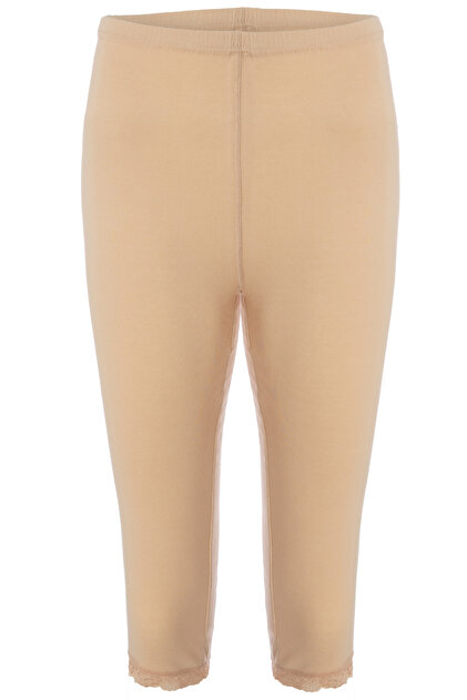 Women's 100% Cotton Lace Bermuda Capri Ten Tights 422