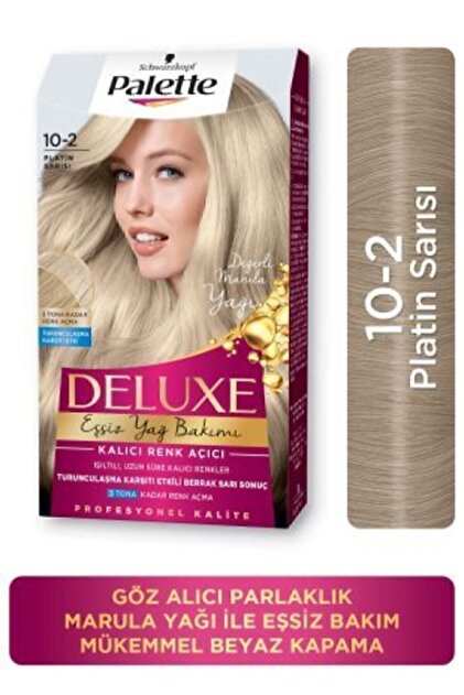 Deluxe Saç Boyası Yoğun Renkler 10-2 Platin Sarısı