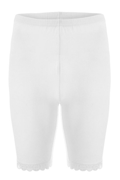 Women's 100% Cotton Lace White Leggings 421