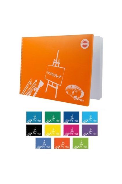 Spiral Plastic Cover Picture Notebook 30 Sheets 35X50 cm