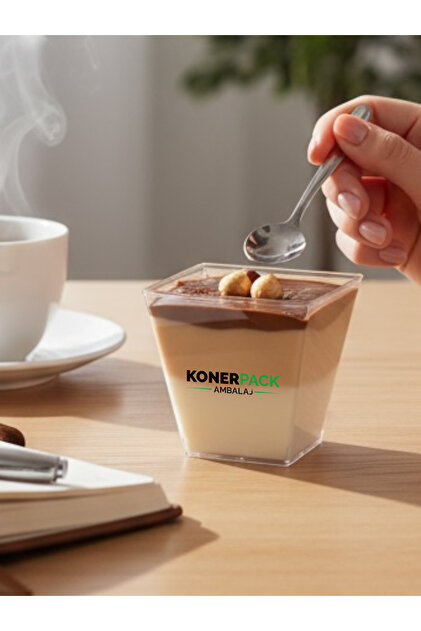 mika品 DÜVENCİ TİCARET 12'li Sunum Kasesi Magnolya Dondurma Puding Tatlı