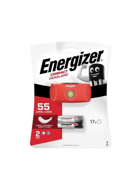 Lanterna LED pentru cap, 55 lm, 17h autonomie, 2 moduri de luminare, 2 x AAA incluse