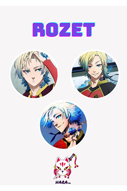 Hara Company Blue Lock Animesi Kaiser Anime Rozet Seti (3'LÜ
