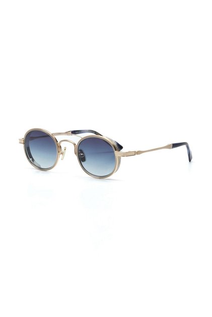 Serenita C4 47 Unisex Oval Gold Metal Güneş Gözlüğü