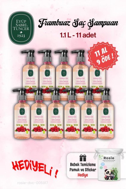 Buy 11 Pay for 9 Vinegar Shampoo Raspberry 100 ml and Rosie