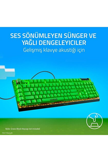 RAZER Blackwidow V4 X Kablolu Klavye Minecraft Edition RZ03