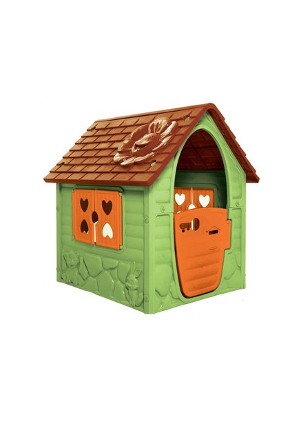 Prima mea casuta de joaca de exterior - Prima mea casuta verde, plastic, 106 x 98 x 90 cm