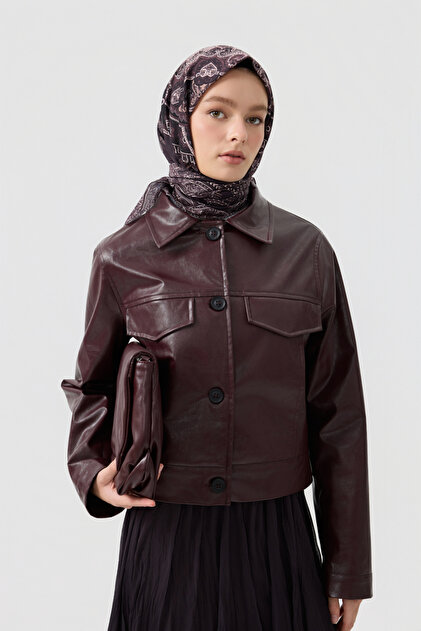 Cotton Scarf Tale Plum