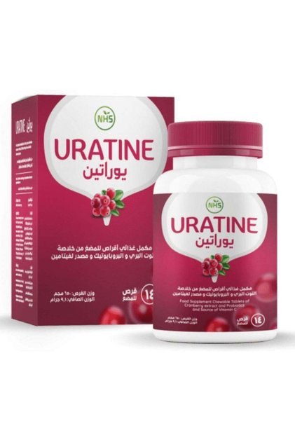 يوراتين التوت البري + بروبيوتيك + فيتامين سي 14 قرصًا للمضغ