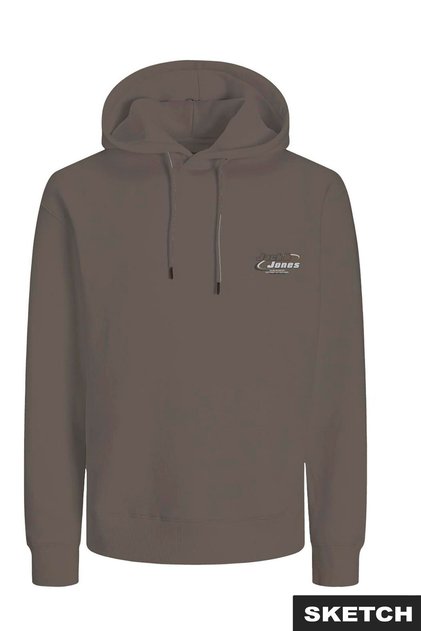 Erkek Kapüsonlu Logo Baskili Sweatshirt - Boost