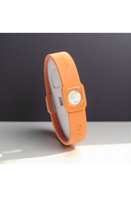 Nano Power Balance Denge Bilekliği – Enerji, Stres, Uyku ve Spor Performansı İçin Destek Turuncu20Cm