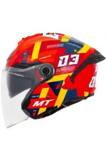 KASK COSMO SC SERGIO GARCIA E5 PARLAK MOTOSİKLET KASKI (GÜNEŞ VİZÖRLÜ)