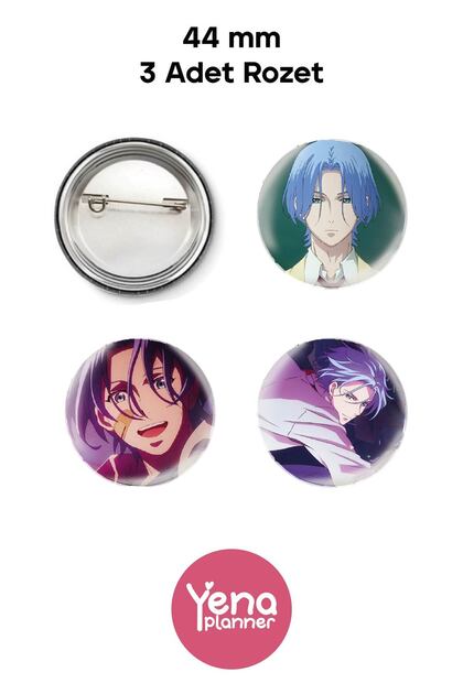 Sk8 the Infinity Bag Ornament / Badge Set