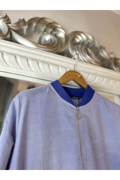 Pleated dress blue