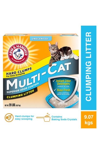 A&H Multi-Cat Clumping Litter Unscented (9.07 kg)