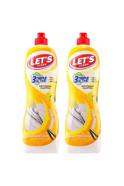 Dishwashing Liquid Lemon 900ml Pack of 2