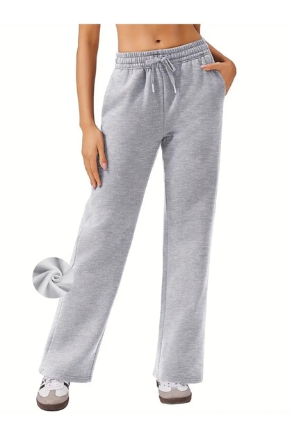 Women's Gray Baggy Trackpants-Oversized Plus Size Sportswear Loose Fit Stretchy Comfortable Fabric