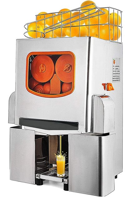 SEFVGHDF Commercial Juicer Machine, 120W Automatic Feeding Orange Juice Extractor, Slow Masticating