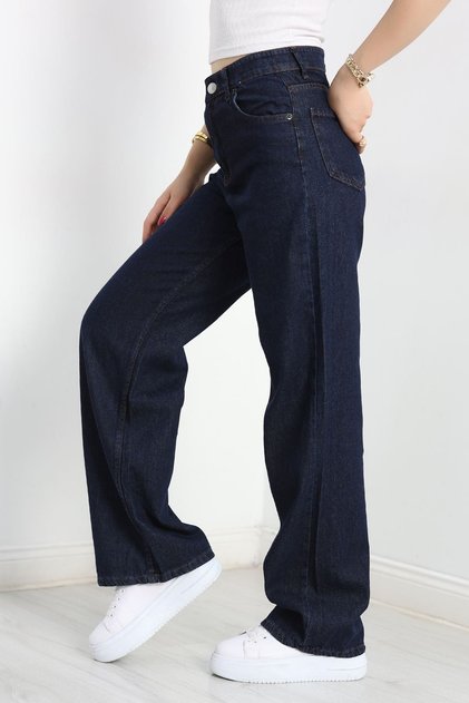 Women's High-Waist Palazzo Jeans (2026)^^^^Relaxed Fit Stretch Denim Pants^^^^