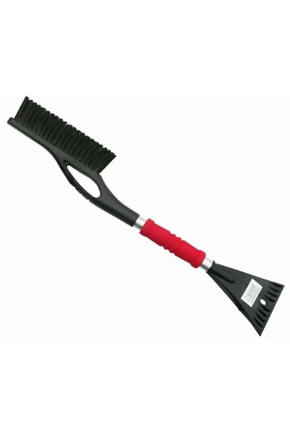 Racleta cu perie auto Carcommerce, 60 cm, Rosu/Negru
